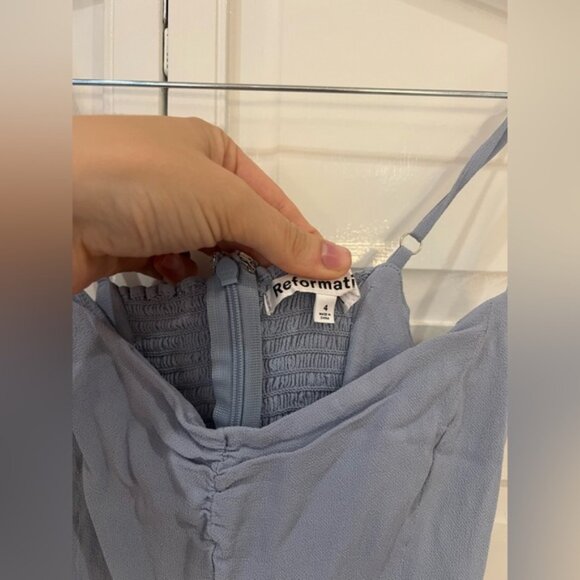 EUC Reformation Emersyn Midi Dress in Mineral - Picture 5 of 8